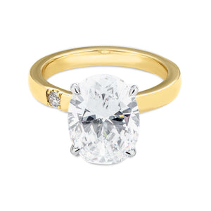 Destiny Smooth Oval Engagement Ring - Joie DiGiovanni 