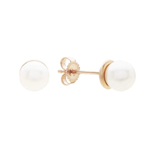 Floating Pearl Stud Earrings Joie DiGiovanni