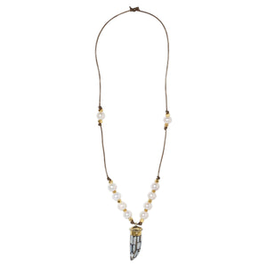 Mother of Pearl Horn Necklace Joie DiGiovanni