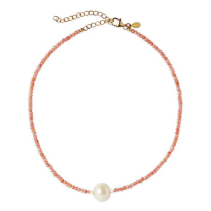 Pink Opal Pearl Necklace Joie DiGiovanni