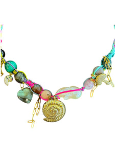 TRIPPIN BARBIE SEASHELL ROCKSTAR CHOKER Joie DiGiovanni Necklace Joie DiGiovanni