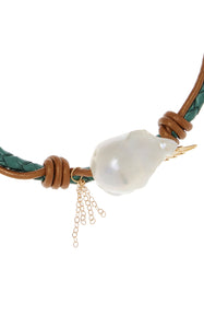 Shimmering Angel Baroque Pearl Chain Bracelet Joie DiGiovanni Bracelet Joie DiGiovanni