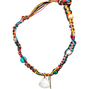 Tropical Neon Seashell Rockstar Choker Joie DiGiovanni Necklace Joie DiGiovanni