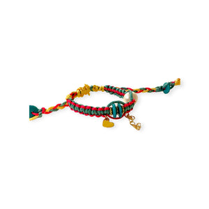 Santorini Tropical Sunrise Pearl Turquoise Gold Rocker Silk Bracelet Joie DiGiovanni  Joie DiGiovanni