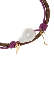 Sparkling Butterfly Baroque Pearl Chain Bracelet Joie DiGiovanni  Joie DiGiovanni