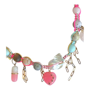 PINK PILL POPPIN BARBIE CHARM CHOKER - Main Image