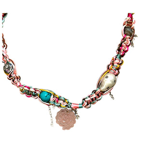 PINK BARBIE SEASHELL DELUXE DIAMOND ROCKSTAR NECKLACE Joie DiGiovanni Necklace Joie DiGiovanni