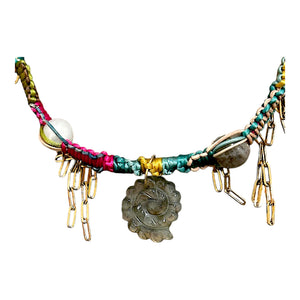 NEON TROPICAL ROCKSTAR SEASHELL MERMAID CHOKER Joie DiGiovanni Necklace Joie DiGiovanni