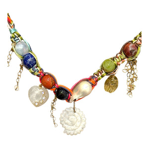 BOHO MERMAID GLOW SHELL LUCKY CHARM ROCKSTAR CHOKER Joie DiGiovanni Necklace Joie DiGiovanni