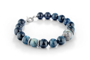 Sparkling Blue Ocean Diamond Tahitian Pearl Bracelet - Joie DiGiovanni 
