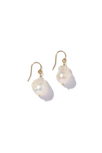 Baroque Pearl Gold Drop Earrings Joie DiGiovanni