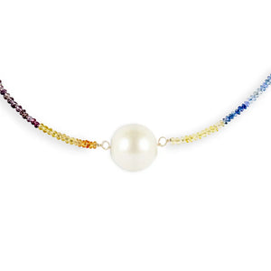 Ombre Sapphire Pearl Necklace Joie DiGiovanni