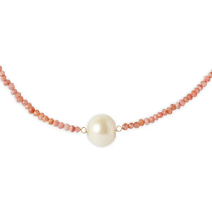 Pink Opal Pearl Necklace Joie DiGiovanni