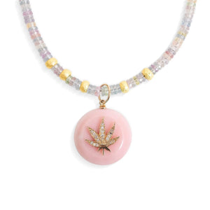 Sorbet Rainbow Sapphire Diamond Stone Dope Necklace Joie DiGiovanni