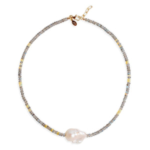 Sunset Gold Baroque Pearl Necklace Joie DiGiovanni